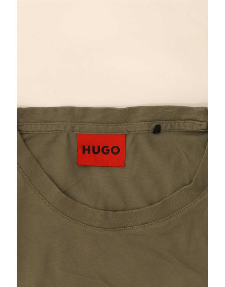 Hugo Boss T-shirt graphique pour hommes, grand, kaki
