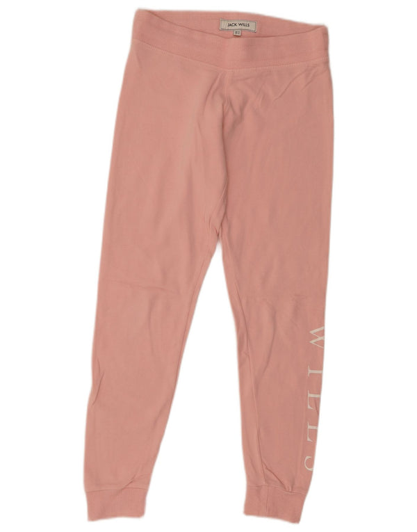 Jack Wills Pantalon de survêtement graphique pour femme Joggers UK 8 Small Rose