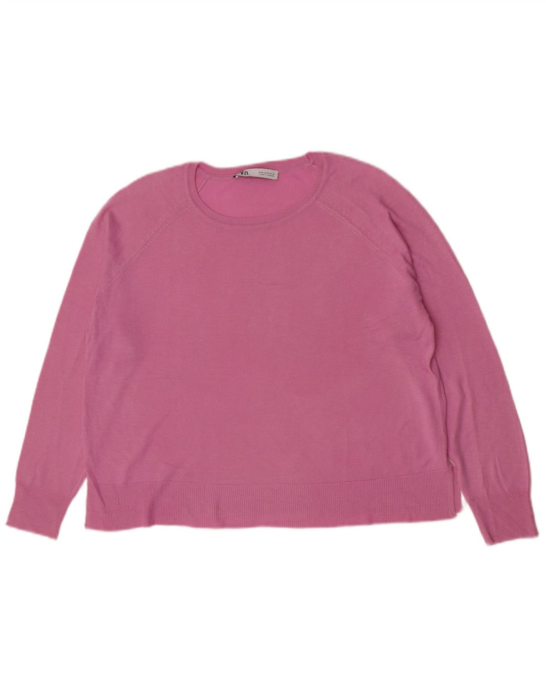 Zara Pull col bateau pour femme UK 14 Rose moyen