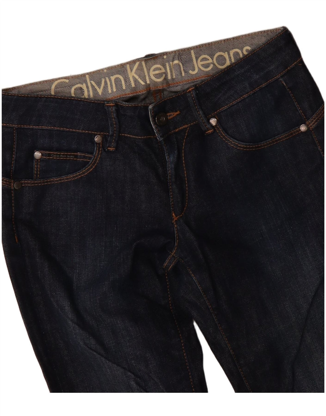 Calvin Klein Jean Slim Femme W30 L33 Bleu Marine