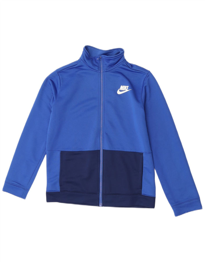 Veste de survêtement Nike pour garçon 13-14 ans XL Bleu Colorblock Polyester
