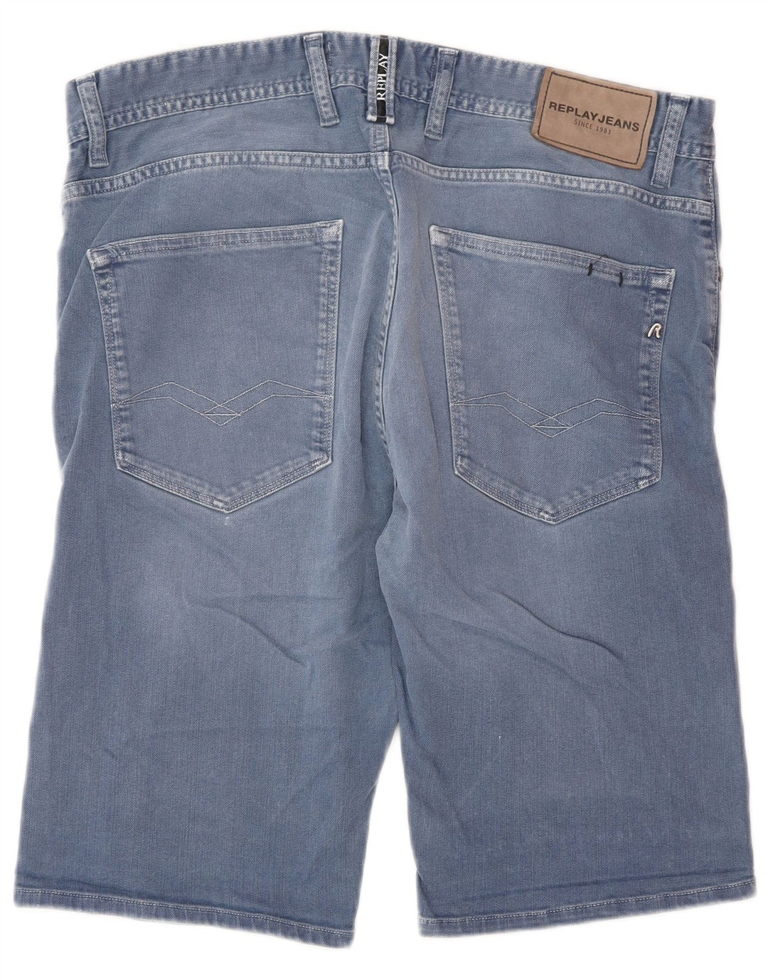REPLAY Short en Jean W32 Homme Bleu Moyen Coton