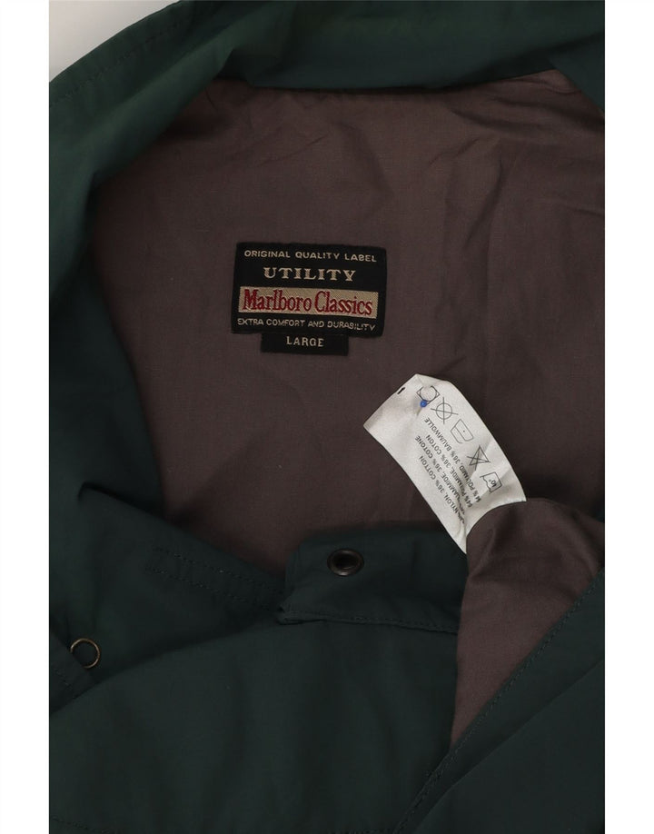 Marlboro Classics Gilet utilitaire pour hommes UK 40 Large Vert Polyester