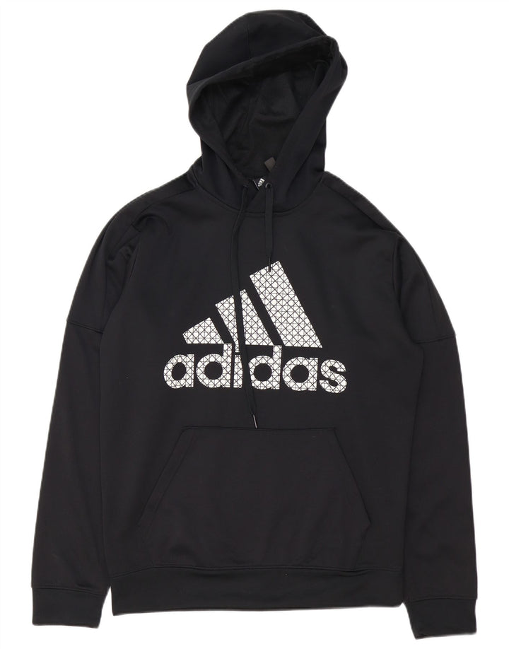 ADIDAS Pull à Capuche Climawarm Graphic Homme Noir Moyen Polyester