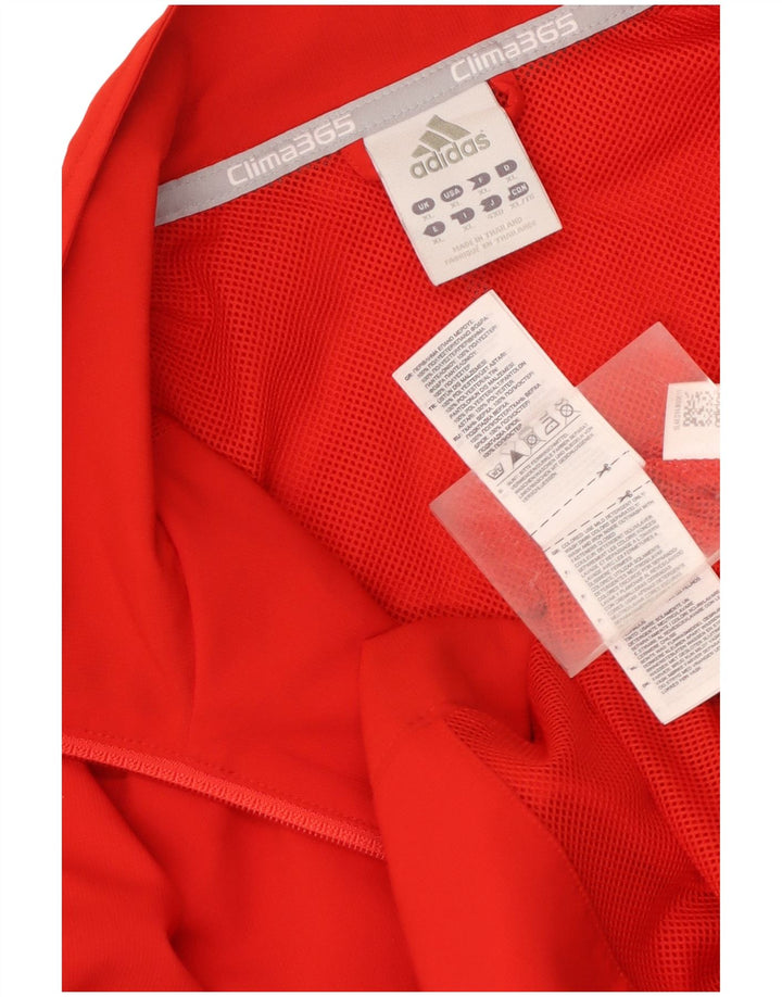 Adidas Hommes Clima 365 Survêtement Top Veste XL Rouge Colorblock Polyester