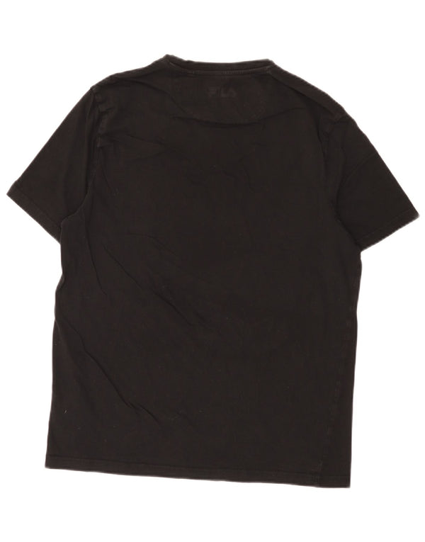 Fila T-Shirt Graphique Homme Noir Moyen Coton