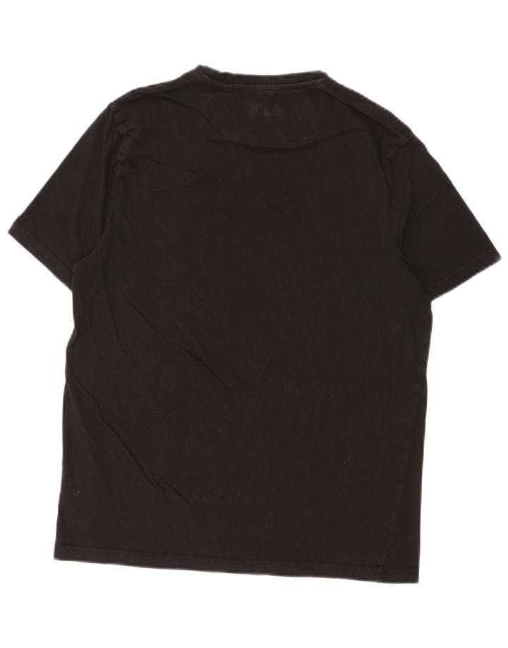 Fila T-Shirt Graphique Homme Noir Moyen Coton