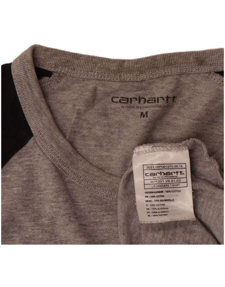 Carhartt Haut à manches longues pour homme en coton color block gris moyen