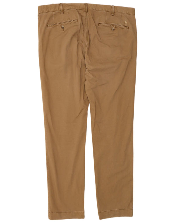Polo Ralph Lauren Pantalon chino stretch coupe slim pour homme W36 L32 Marron