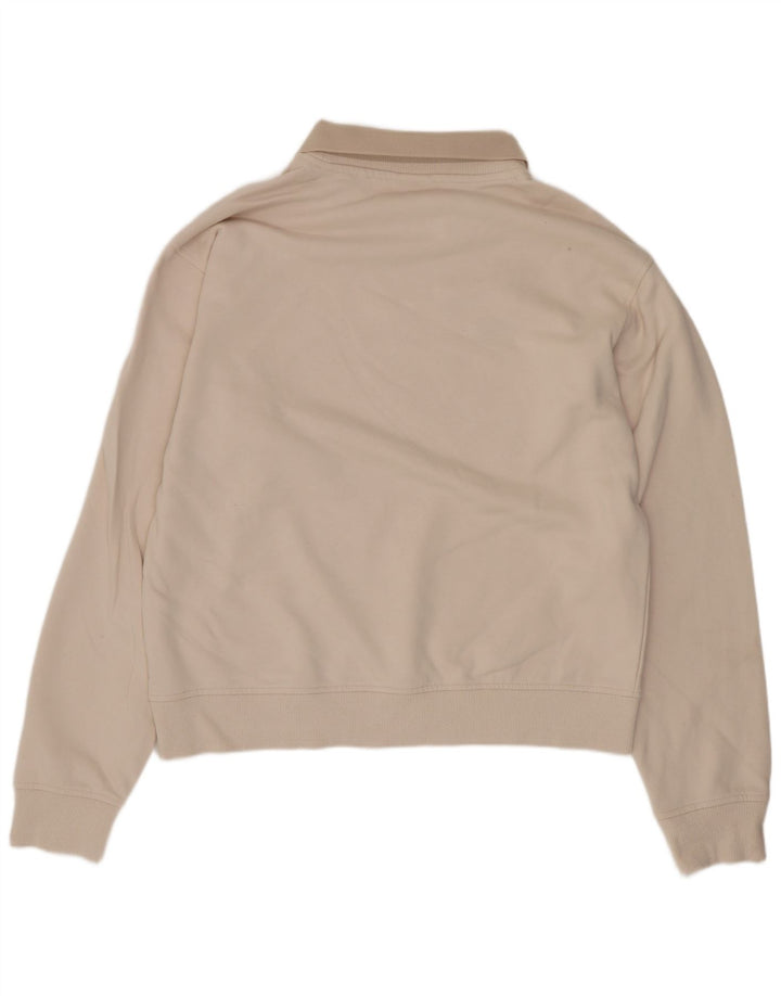 Umbro Sweat-Shirt à Col Polo Homme Beige Moyen Colourblock Cotton