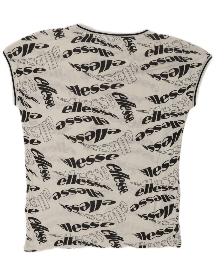 ELLESSE T-Shirt Graphique Homme Petit Blanc