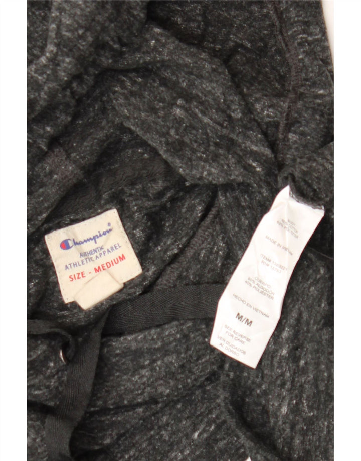 CHAMPION Pull à capuche graphique pour femme UK 44, gris moyen, coton moucheté