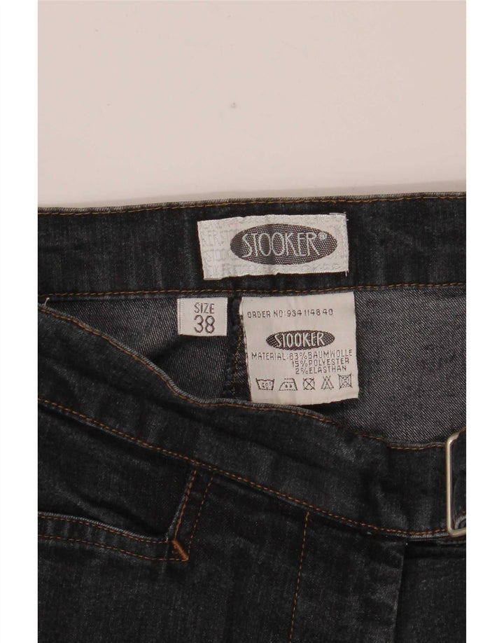 Stooker Jean évasé pour femme EU 38 Medium W28 L32 Bleu marine Coton