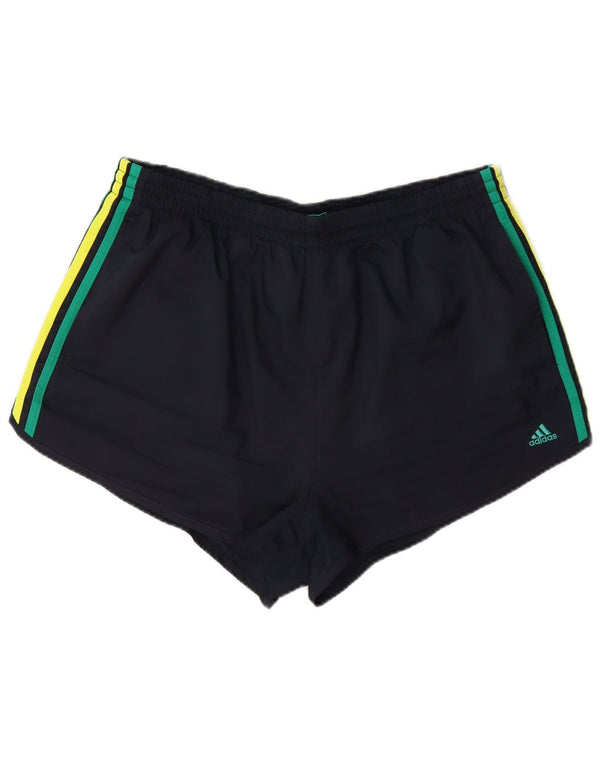 Adidas Short de sport pour homme XL Bleu marine Colorblock Polyester