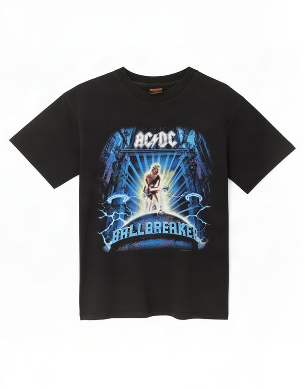 vintage Hommes AC/DC Balbreaker World Tour 1996 T-Shirt Top Grand Noir