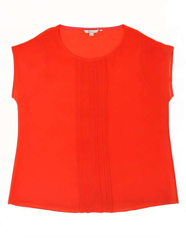 Boden Womens Blouse Top UK 20 2XL Red Modal