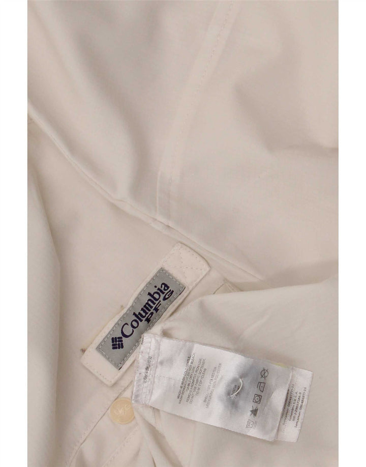 Columbia Chemise Homme Moyen Blanc Polyester