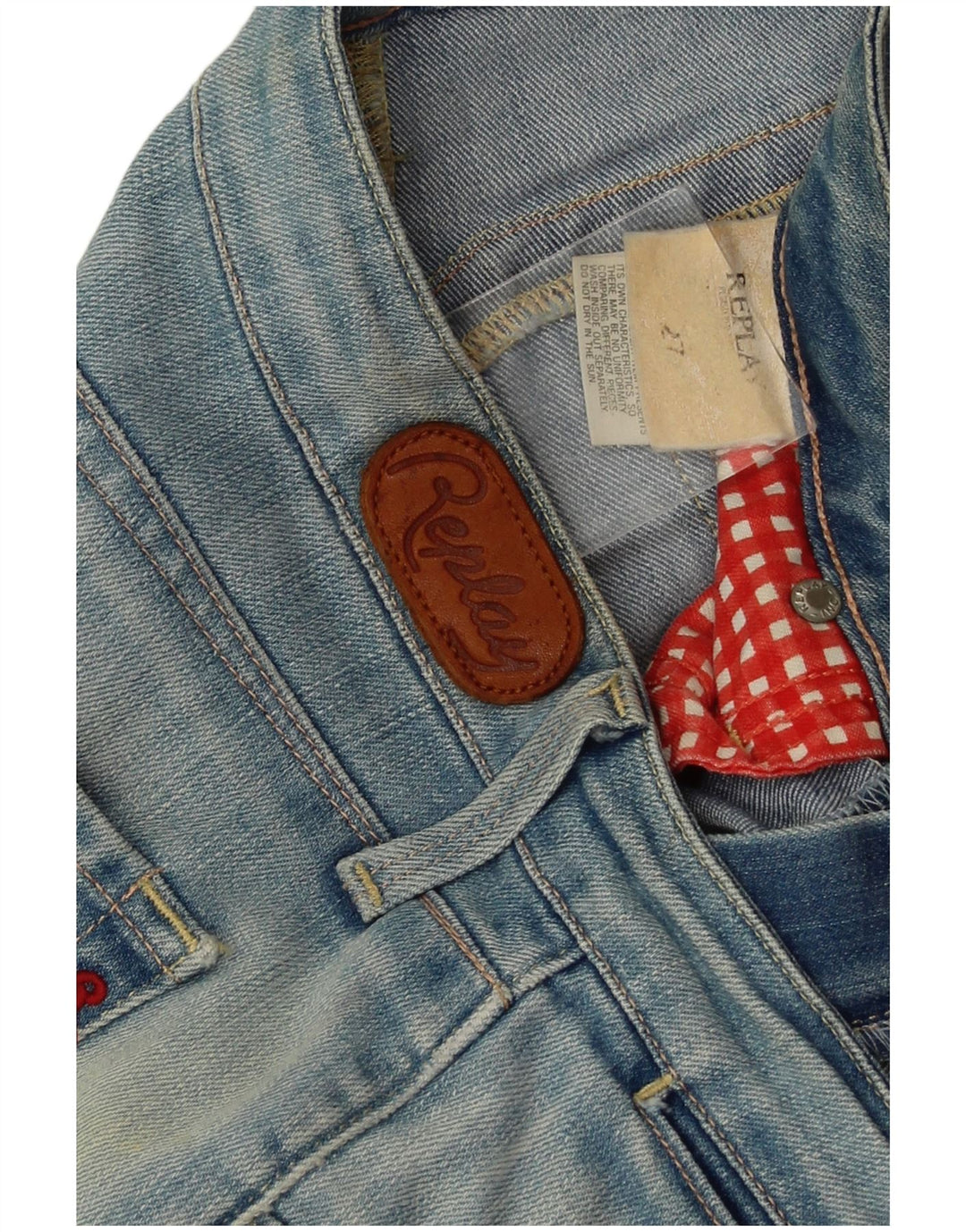 Replay Jean Slim Femme W27 L28 Bleu