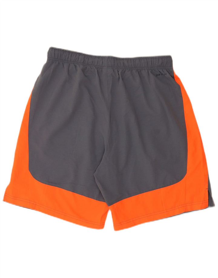 Nike Short de sport Dri Fit pour homme en polyester color block Taille L