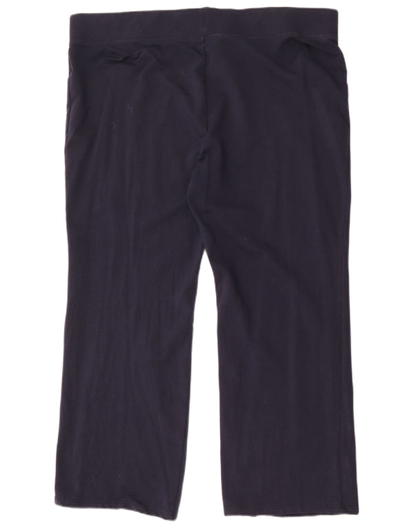Marks & Spencer Pantalon de survêtement pour femme UK 20 2XL Bleu marine Coton