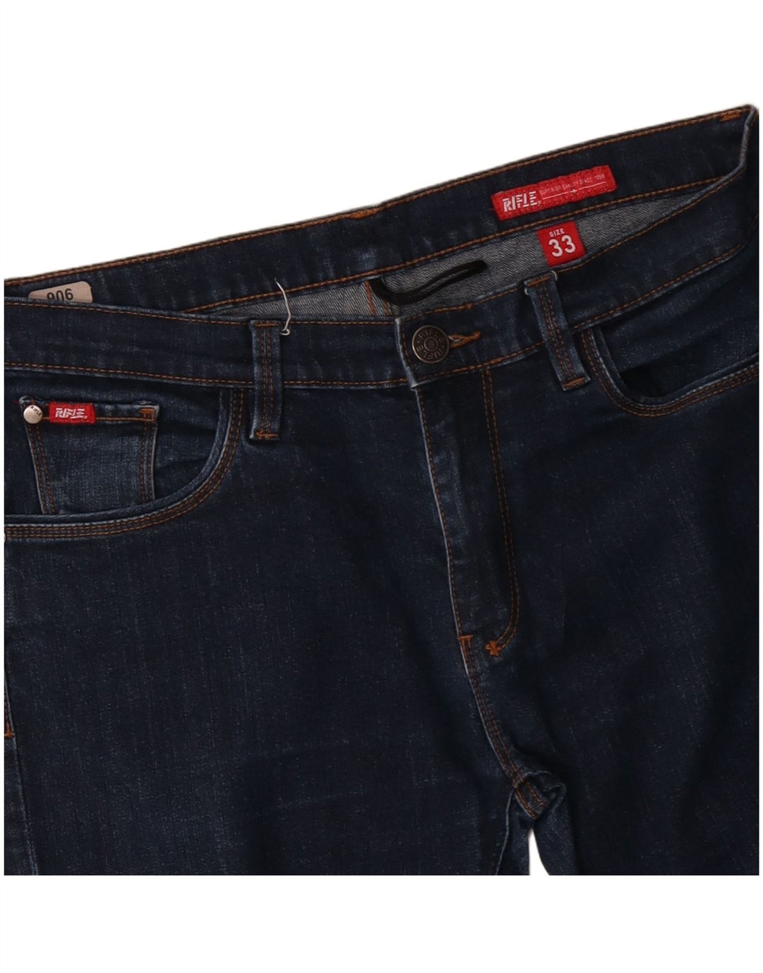 RIFLE Jean Slim Homme W33 L28 Bleu Coton