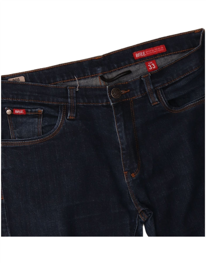 RIFLE Jean Slim Homme W33 L28 Bleu Coton