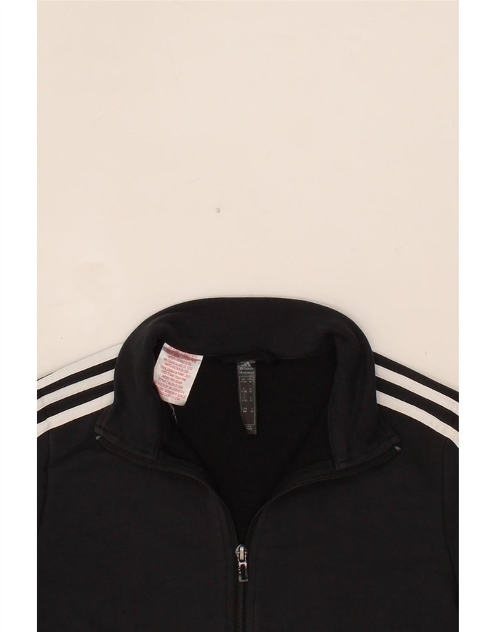 ADIDAS Boys Tracksuit Top Jacket 11-12 Years Black Cotton Vintage Adidas and Second-Hand Adidas from Messina Hembry 