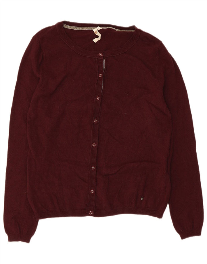 WHITE STUFF Cardigan pour femme UK 14 Viscose marron moyen