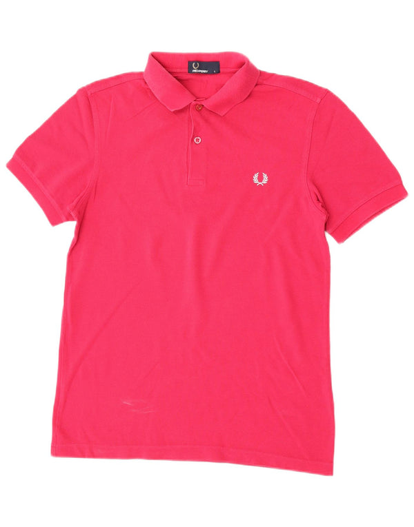 Fred Perry Polo Femme UK 10 Petit Rose