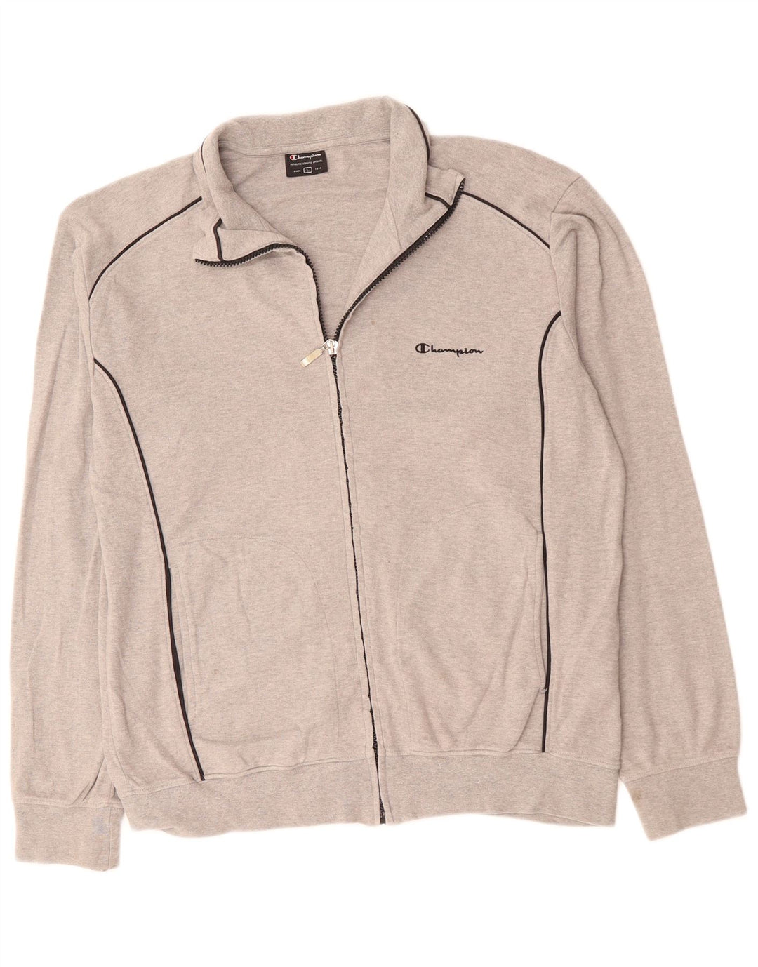 CHAMPION Veste de Survêtement Homme Grand Gris Coton