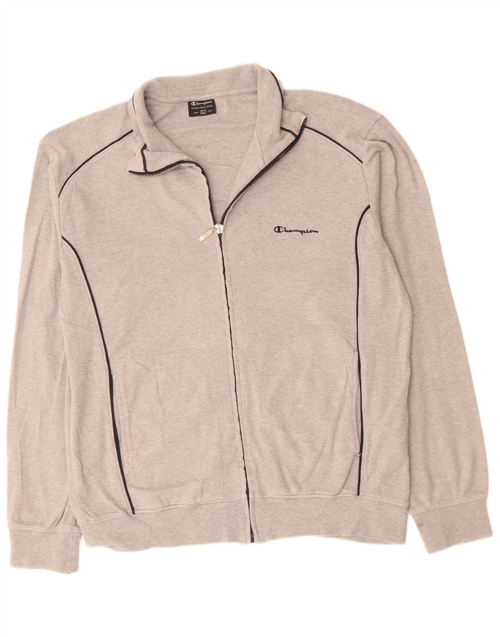 CHAMPION Veste de Survêtement Homme Grand Gris Coton