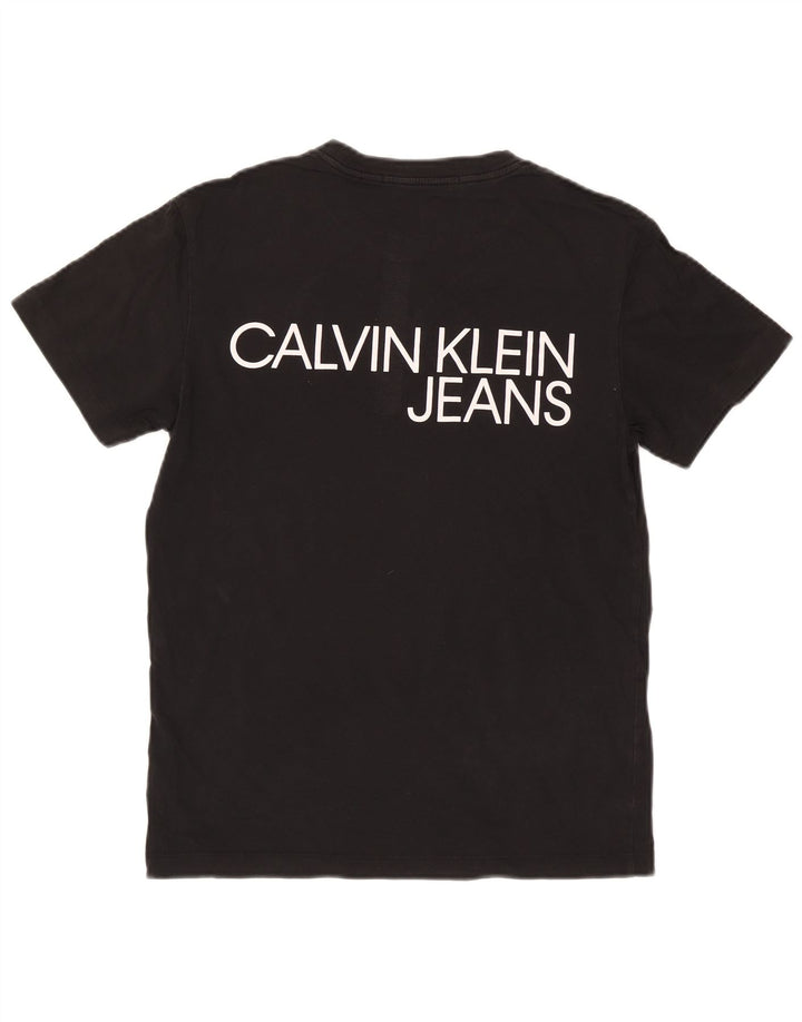 CALVIN KLEIN JEANS T-Shirt Graphique Homme Petit Noir Coton