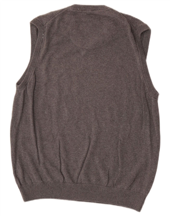 Marks & Spencer Débardeur Regular Fit Homme Coton Gris Moyen