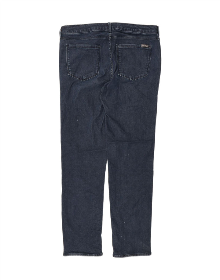 EDDIE BAUER Womens Straight Jeans US 12 Large W34 L29 Navy Blue Vintage Eddie Bauer and Second-Hand Eddie Bauer from Messina Hembry 