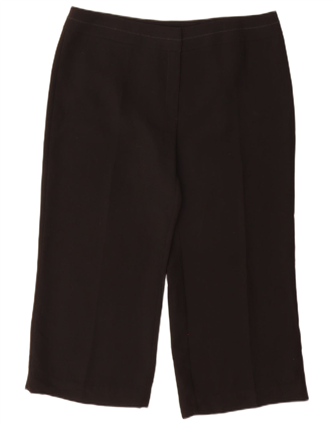 Marks & Spencer Pantalon Capri Femme UK 16 Large W34 L24 Noir Polyester