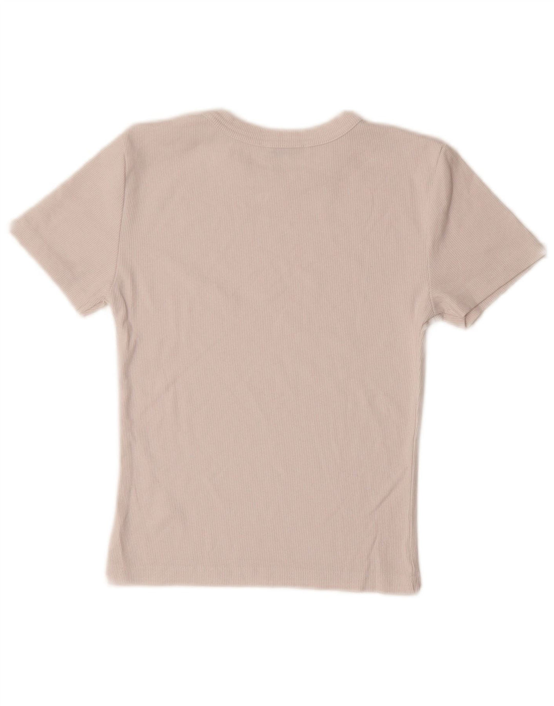 Zara Womens Crop T-Shirt Top UK 12 Moyen Blanc