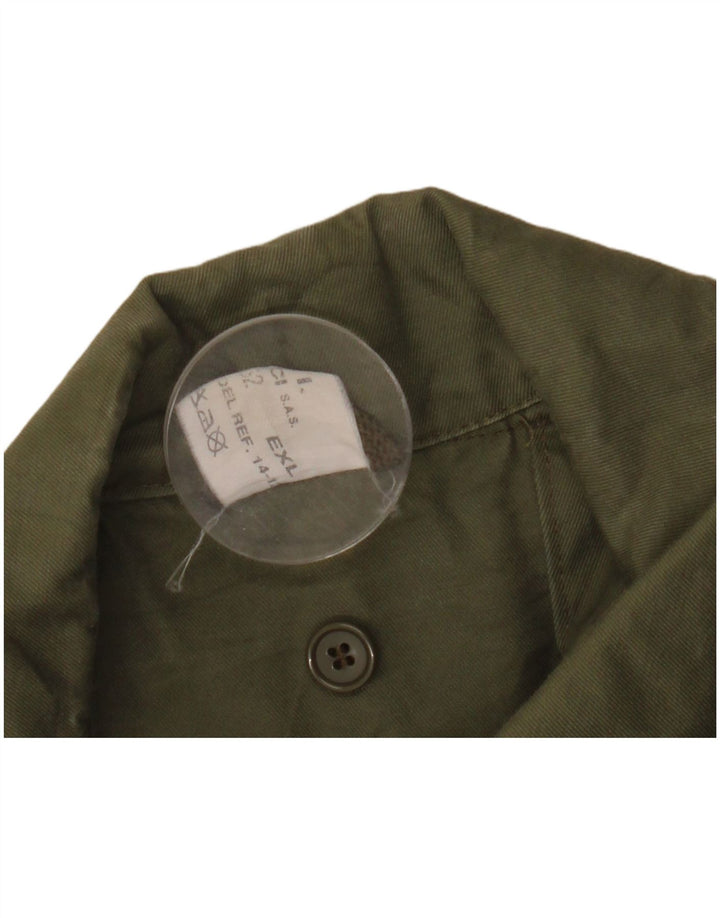 manteau militaire vintage pour hommes UK 42 XL Kaki