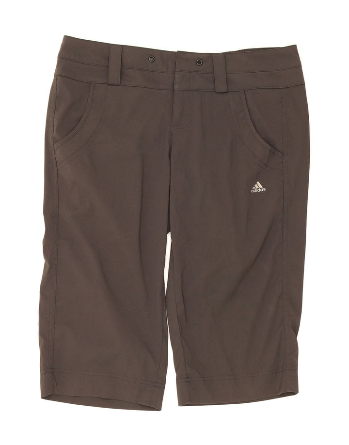 ADIDAS Womens Climalite Bermuda Shorts UK 12 Medium W30 Grey Polyester Vintage Adidas and Second-Hand Adidas from Messina Hembry 