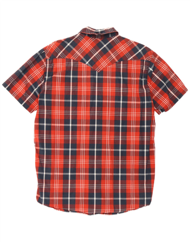 Levi's Chemise à Manches Courtes Homme Grand Carreau Rouge Coton