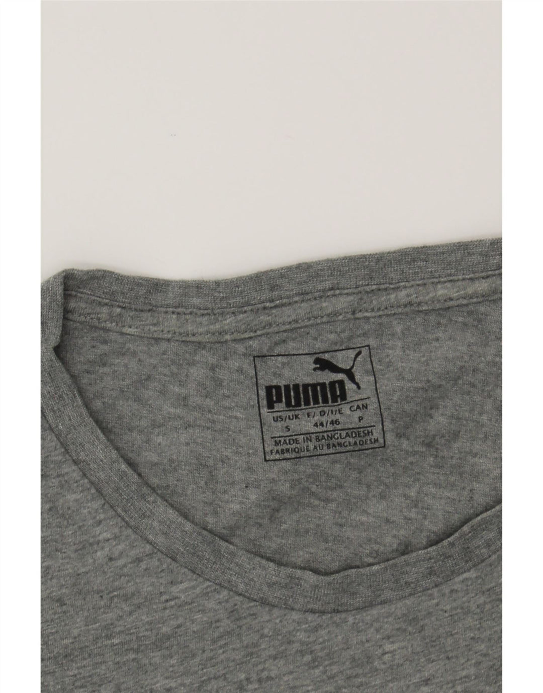 PUMA Mens Graphic T-Shirt Top Small Grey Cotton Vintage Puma and Second-Hand Puma from Messina Hembry 