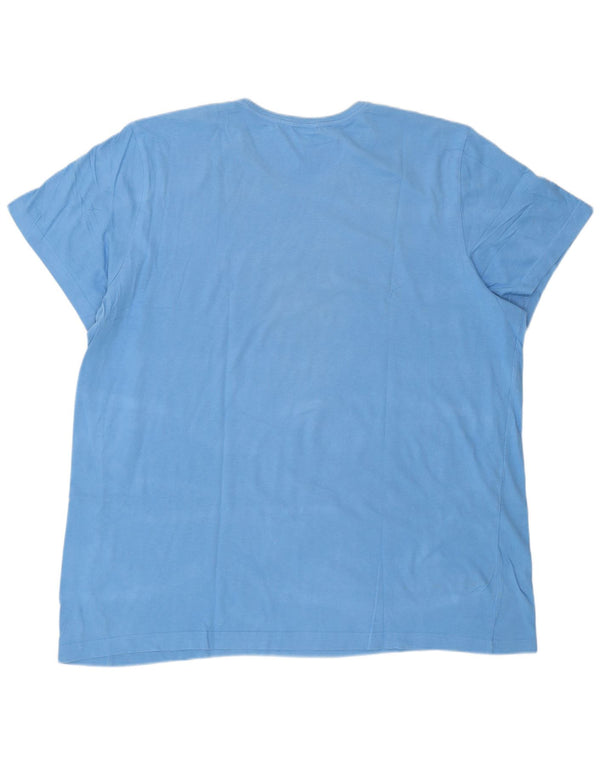 Adidas T-shirt graphique pour homme en coton bleu 2XL