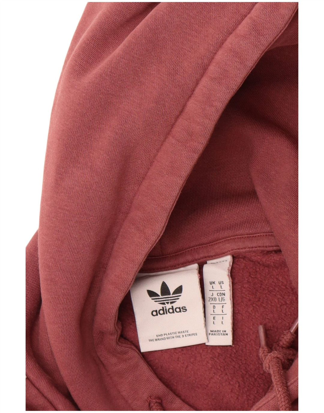 Adidas Pull à capuche pour homme en coton marron Large