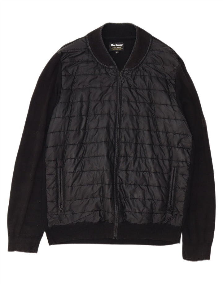 BARBOUR Veste de Survêtement Homme XL Noir Coton
