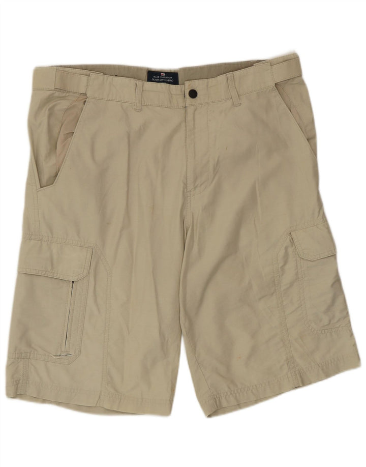 Marks & Spencer Short Cargo Homme W32 Coton Vert Moyen