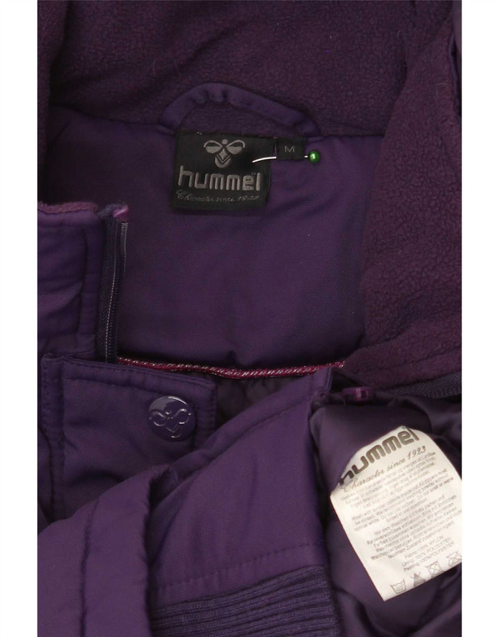 Hummel Veste matelassée à capuche pour femme UK 14 Nylon violet moyen