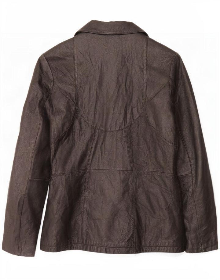 Wilsons Veste en cuir pour femme UK 10 Small Noir