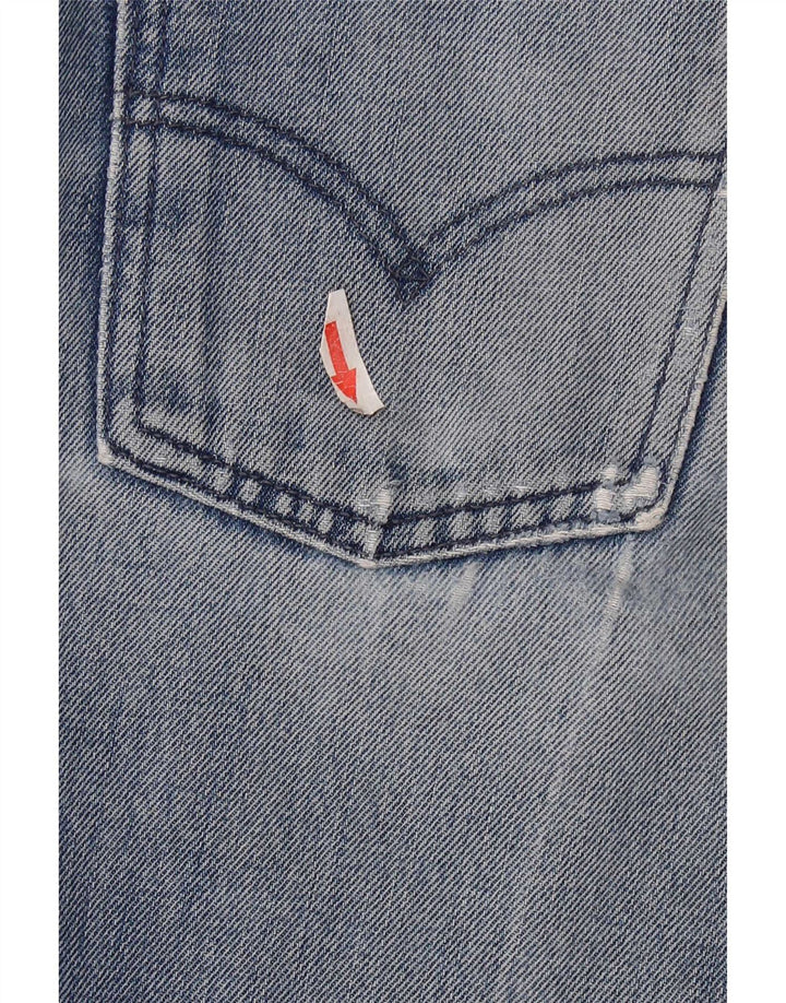 Levi's Jean Droit Effet Déchiré W28 L32 Femme Bleu Coton