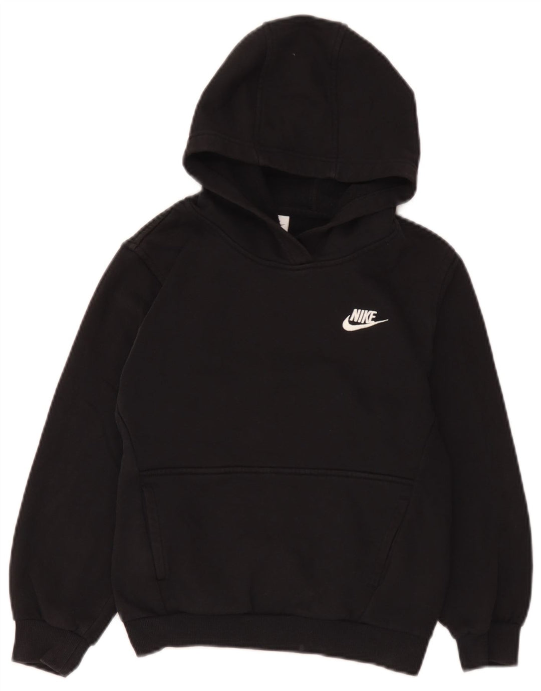 Nike Pull à capuche garçon 10-11 ans Noir Moyen Coton