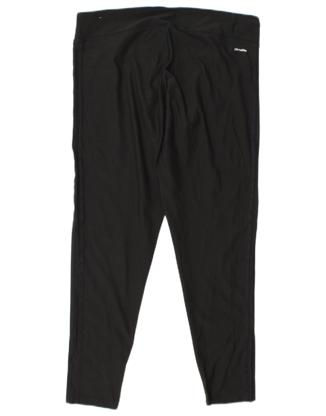 ADIDAS Femmes Climalite Leggings UK 14 Grand Noir Polyester