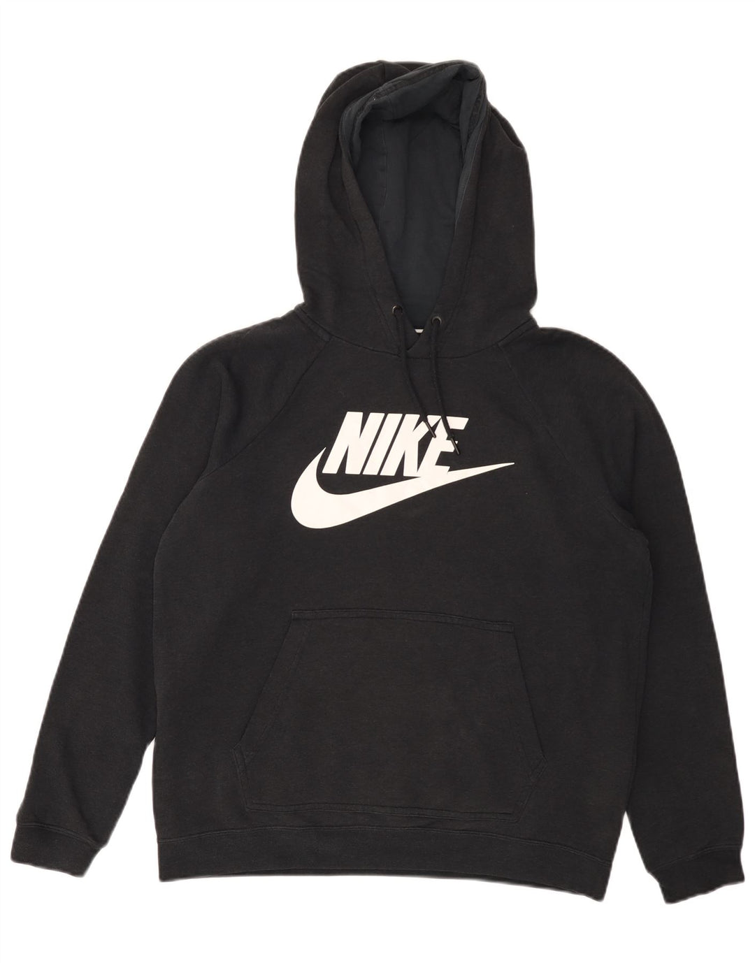 NIKE Pull à capuche graphique pour homme en coton noir moyen